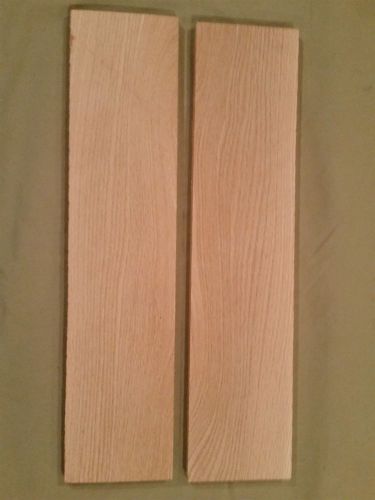 2 @ 15.75 x 3.75 x 3/8 red oak craft boards scroll saw wood #lr23 for sale