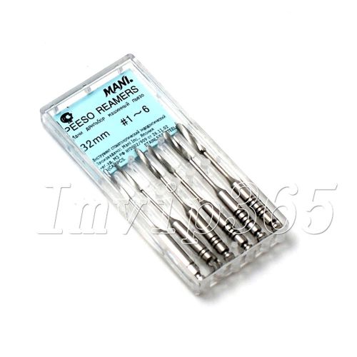 6packs dental mani pesso reamers endo root canal files burs niti engine use 32mm for sale