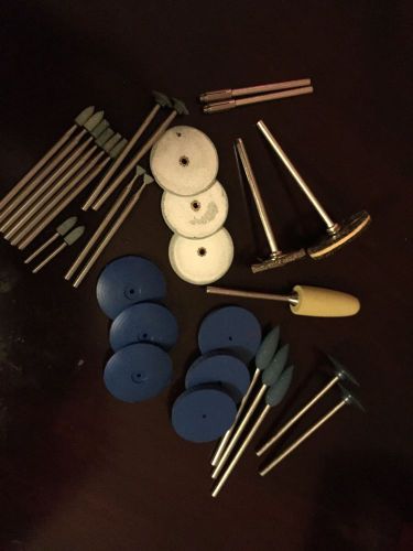 Dental Metal Finishing and Polishing Kit and Assorted Burs