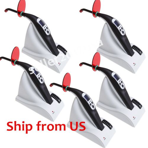 5X Black Dentist Dental Wired Wireless Cordless Curing Light LED Lamp 1200mw