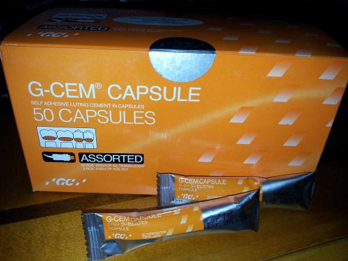 Gc g-cem self adhesive luting cement - 50 capsules assorted for sale