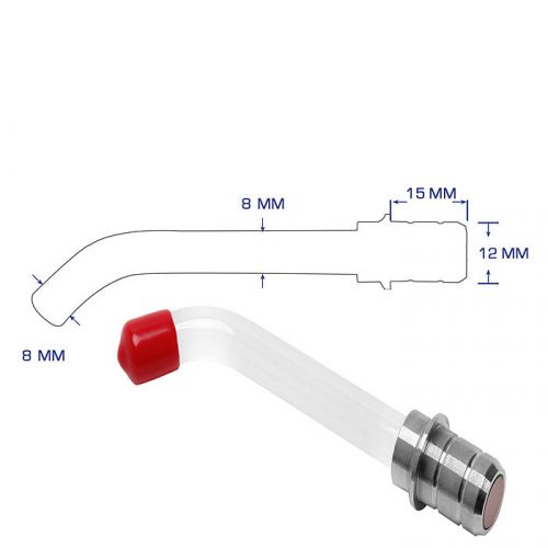 12x15x8MM 10* Dental Fiber Optic Rod Tip Guide for LED Curing Light Lamp G-type