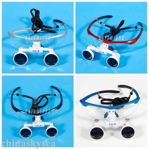 1pc portable dental binocular magnifier surgical loupes glasses 3.5x hygienists for sale