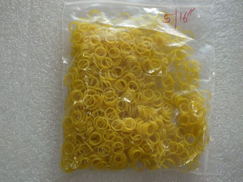 DENTAL LEGATURE ORTHODONTIC TIES QTY-2000 SIZE 5/16 INCH YELLOW