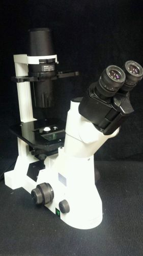 Nikon Eclipse TS 100 Inverted Phase Microscope with objectives