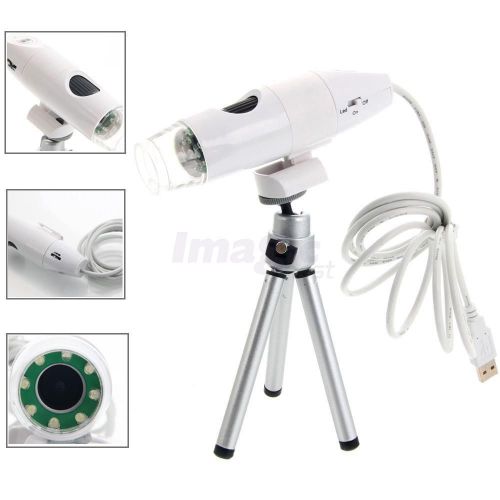 10X-230X 1.3 MP 8 LED USB Digital Microscope Magnifier Endoscope Video Camera