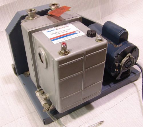 Vacuum pump welch 1376n for corrosive gases chemstar 1hp for sale