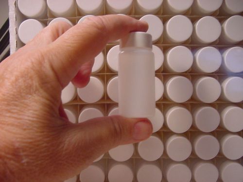 Science chemistry lab crafts fragrance lot of 100 plastic storage/sample vials for sale