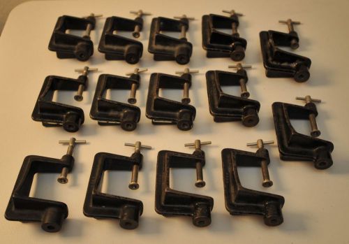 Lot of 14 Vintage Sargent Welch Cast Iron Clamps Model #4244
