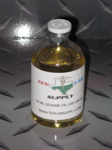 Tex lab supply 100 ml sesame oil usp grade - sterile for sale