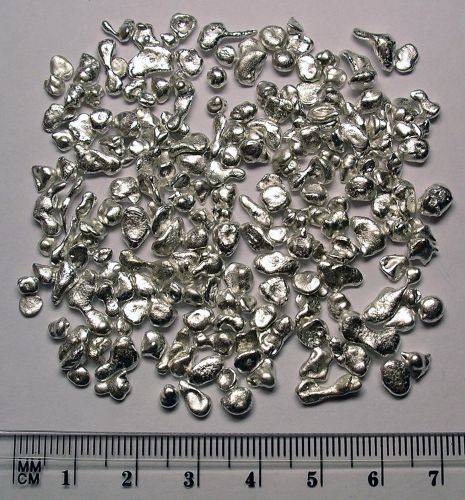 Silver granules, 99.99+%, 3-5mm, 15g