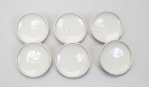 Lot of 6 coors coorstek ceramic crucible cover size i 54mm id model 60125 for sale