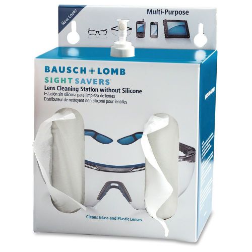 Bausch &amp; lomb sight savers lens cleaning station - 1 ea - white, blue for sale