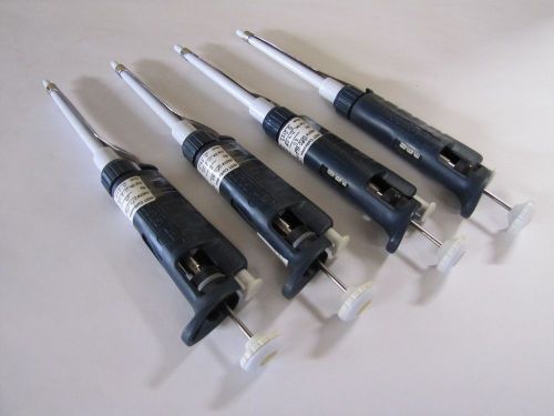 Gilson Pipette  Pipetman P200 Lot of Four