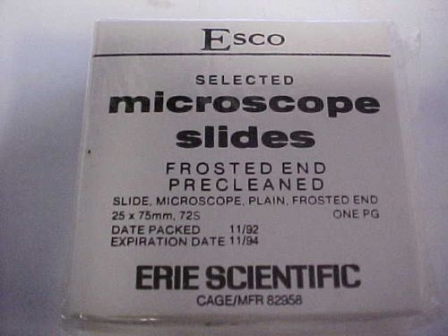 PACKAGE OF MICROSCOPE SLIDES PLAIN PRECLEANED ZA-147