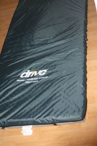 Drive medical premium guard gel mattress overlay 34&#034;x76&#034; model #14893 for sale