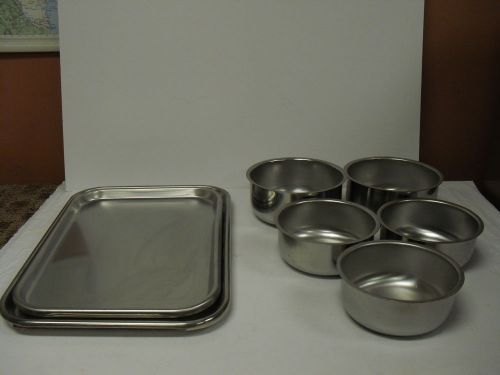 Vollrath Stainless Steel Miscellanous Trays &amp; Bowls Lot of 10 Didage Sales Co