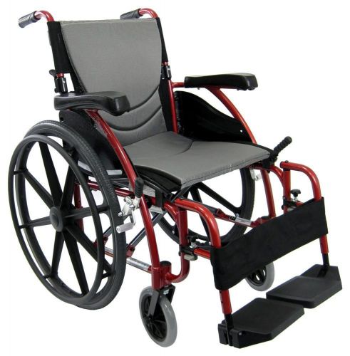18&#034; seat width karman ergonomic ultra lightweight wheelchair s-115 mag wheel for sale