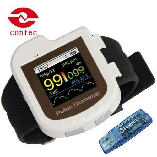 Cms50iw wrist fingertip pulse oximeter,blood oxygen,spo2,pr,software,bluetooth for sale