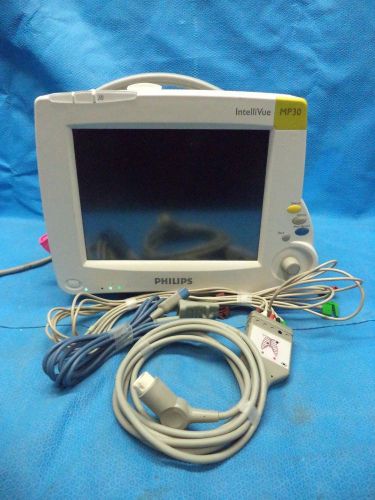 Philips MP30 Patient Monitor w/ M3001A Module &amp; Accessories - GREAT!