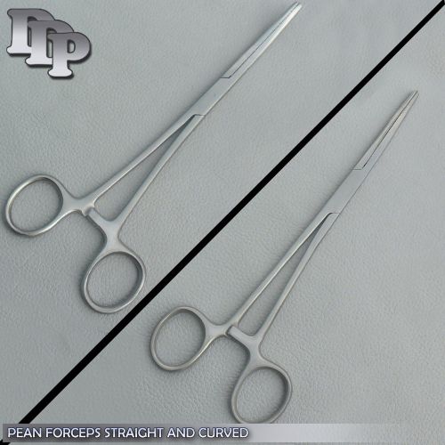 6 Pean Hemostat Forceps 12&#034; 3 STRAIGHT, 3 CURVED Surgical INSTRUMENTS LABS Tools