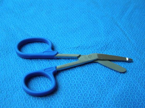 1-Lister Bandage Nurse Scissors 5.5&#034;-Color Handles(Royal Blue)One Large Ring