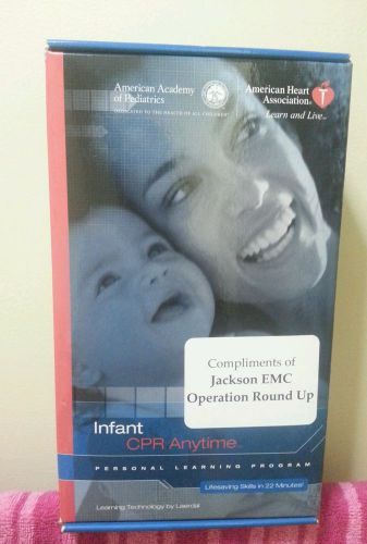 Infant CPR Anytime Personal Learning Program and DVD, Dark Skin NIB