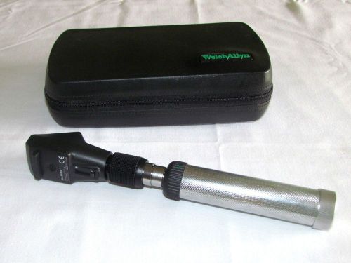 welch allyn 3.5v streak retinoscope complete with dry battery handle