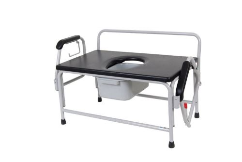 Drive medical super heavy duty bariatric drop arm commode for sale