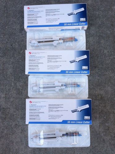 Lot 3 NEW ETHICON REF TLC55 PROXIMATE Reloadable 55mm Linear Cutter Endoscopic