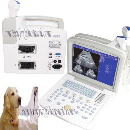 CE Veterinary Portable Ultrasound Scanner Machine 3.5M convex+7.5M linear probe