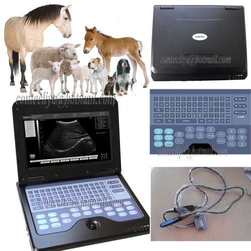 CMS600P2 veterinary Digital portable Laptop Ultrasound Scanner+7.5M Rectal Probe
