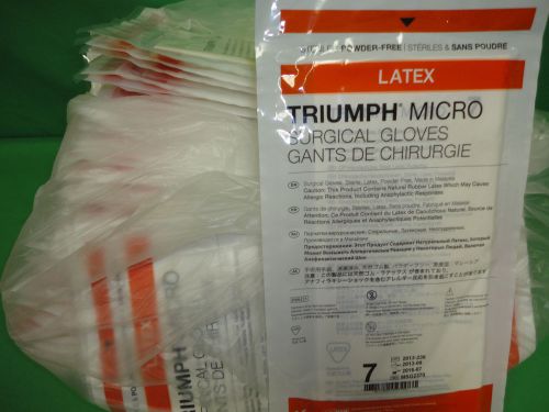 Medline Triumph Micro Surgical Gloves - Sz 7 [MSG2370] Bag of 48