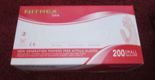 5 BOXES 200 NITREX NITRILE LATEX N POWDER FREE GLOVE SMALL APROX 1000 IN TOTAL