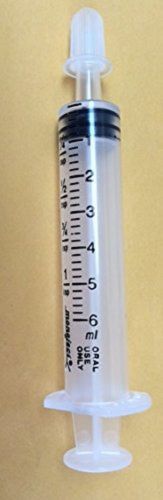 6cc MONOJECT ORAL Syringes 6ml non-Sterile NEW Syringe Only No Needle- 50 Pack