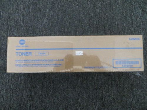 Genuine Konica-Minolta A202030 TN414 OEM Toner Blk Yields 25,000 Pgs Bizhub 363