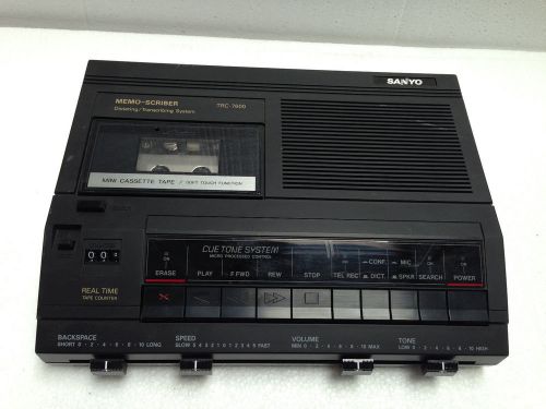 USED Sanyo Memo-Scriber TRC-7600 Dictating/Transcribing System