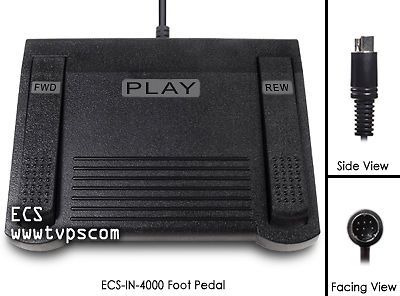 ECS IN-4000 IN4000 Foot Pedal for Handsfree Olympus