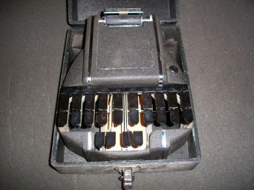 vintage stenography machine in original case