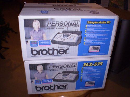 New brother fax-575 plain paper fax phone copier sealed for sale
