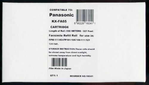 New KX-FA65 Fax Cartridge for Panasonic KX-FPC135 KX-FPC141 KX-FHD301 KX-FPW111