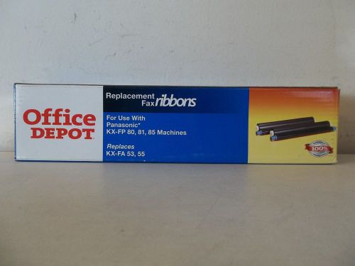 OFFICE DEPOT BLACK REPLACEMENT FAX RIBBONS PANASONIC* KX-FP 80, 81, 85 MACHINES