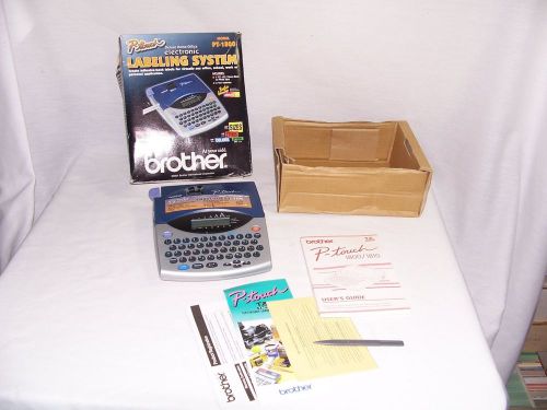 Boxed P-Touch PT-1800 Deluxe Electronic Labeling System EXC  Instructions Tape
