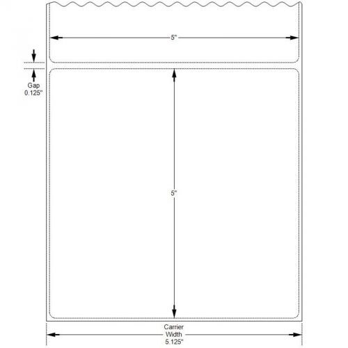 5&#034; X 5&#034; Inkjet White Semi Gloss Paper Labels to fit Primera® LX900 Printe