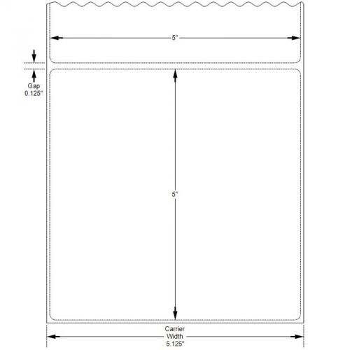 5&#034; X 5&#034; Inkjet White Semi Gloss Paper Labels to fit Primera® LX900 Printe