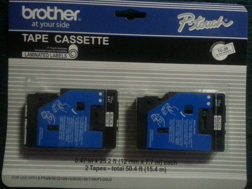 Brother TC20 P-touch Labels TC-20 for Ptouch PT15 PT-15