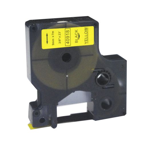 Label Tape 40918  Black on yellow 9mm*7m  compatible for Label Manager 160/ 210D