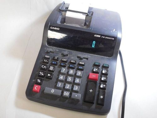 5704: Casio Adding Machine Office Calculator w/Paper Printer FR2650-TM