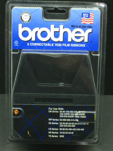 Genuine 2 Pack Brother 7020 Correctable Film Ribbons 7420 Black Word Processor