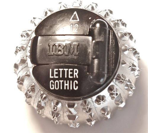 IBM Selectric Typewriter Ball Letter Gothic